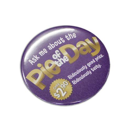 Round Button Badge  - 75mm