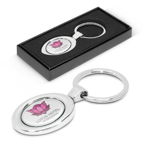 Oval Metal Key Ring