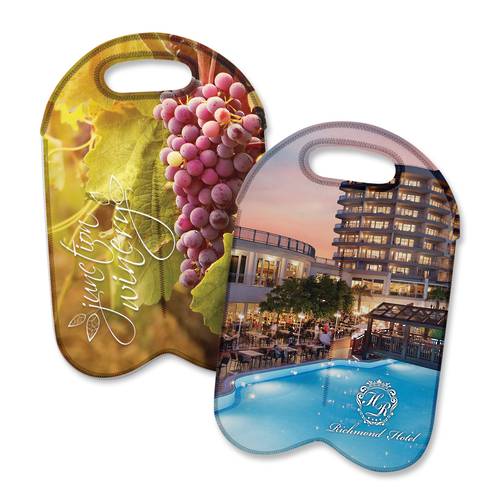 Neoprene Double Wine Cooler Bag - Full Colour