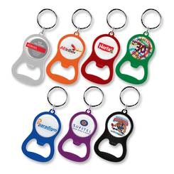 Chevron Bottle Opener Key Ring