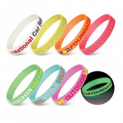 Silicone Wrist Band - Glow in the Dark