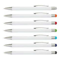 Lancer Stylus Pen - White Barrel