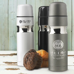 Vacuum Flask with cup in 3 colours